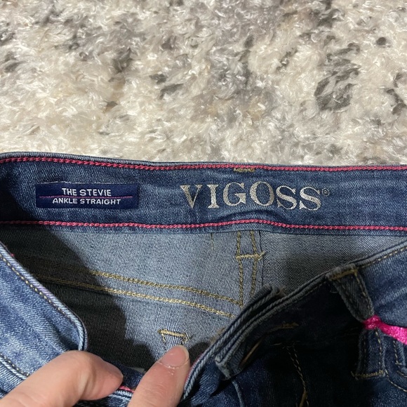 🔥🔥ADORABLE Vigoss ankle straight super stretch regular ride girls jeans size 8 - Picture 6 of 9